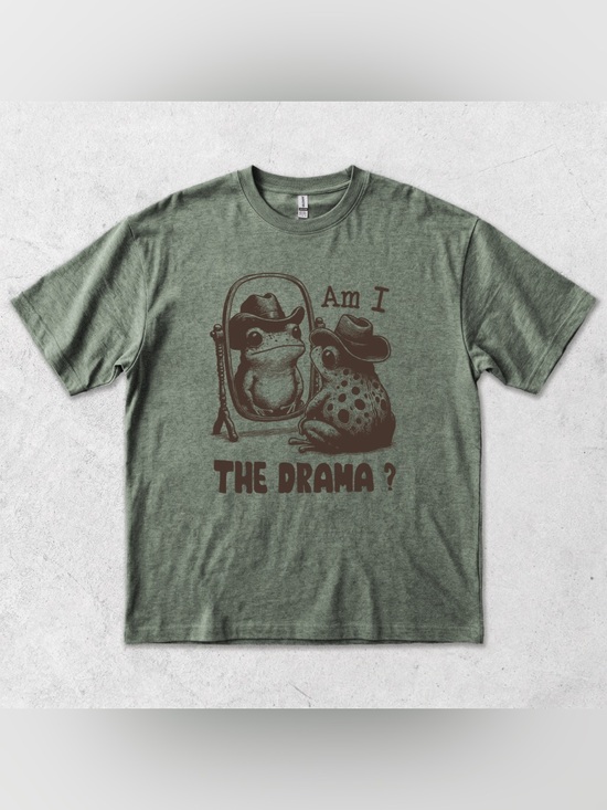 Handmade Tops - Dramatic Frog T-Shirt